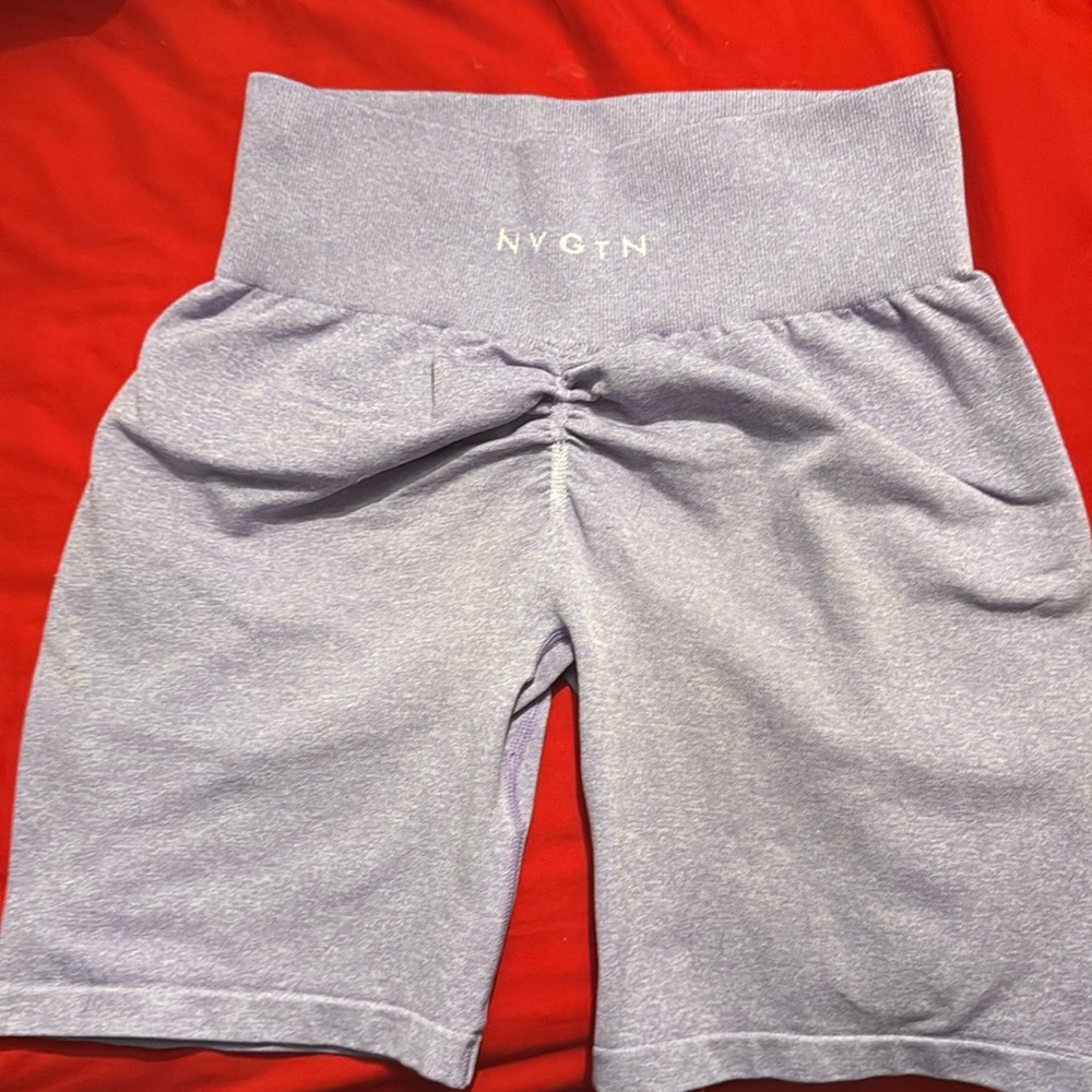NVGTN Lavender Compression Shorts High Waist Athletic